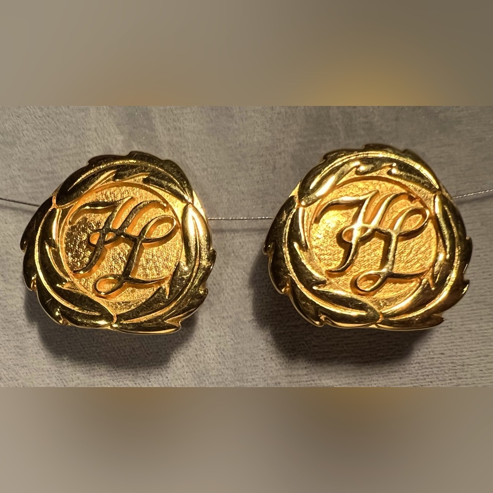 VTG Karl Lagerfeld Signature Earrings